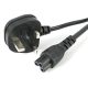 StarTech 230V villásdugó BS 1363 UK -> C5 M/F tápkábel 2m fekete