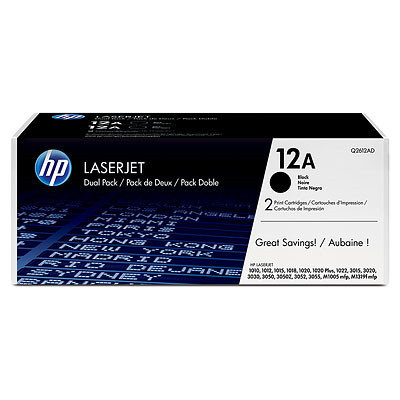 HP LaserJet 12AD 2 darabos fekete tonerkazetták