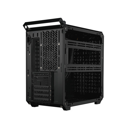 CoolerMaster COOLER MASTER Ház Mid ATX QUBE 500 FLATPACK BLACK EDITION, 1db Ventilátorral, Tá