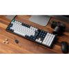 Keychron Q6 Max Bluetooth / vezeték nélküli / USB magyar Gateron Jupiter Red mechanikus billentyűzet fekete-fehér