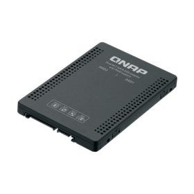   QNAP 2.5" SATA to dual M.2 2280 SATA drive adapter, hardware RAID 0/1, JBOD, Individu
