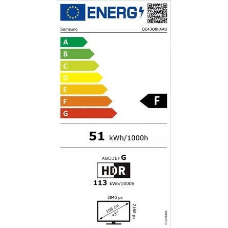 Samsung 43" QE43Q8FAAUXXH 4K UHD Smart QLED TV