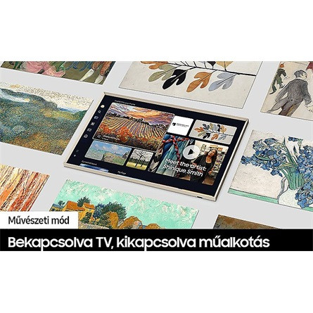 SMG VIS SAMSUNG 55" The Frame QLED 4K LS03D Smart TV Művészeti móddal (2024)