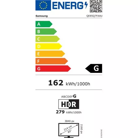 Samsung 85" QE85Q7FAAUXXH 4K UHD Smart QLED TV