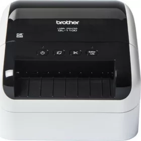   BROTHER Címkenyomtató QL1100CYJ1 - DK (max 102 mm széles), 110 mm/s, teljes vágás, USB