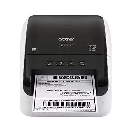 BROTHER Címkenyomtató QL1100CYJ1 - DK (max 102 mm széles), 110 mm/s, teljes vágás, USB