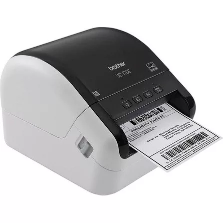 BROTHER Címkenyomtató QL1100CYJ1 - DK (max 102 mm széles), 110 mm/s, teljes vágás, USB