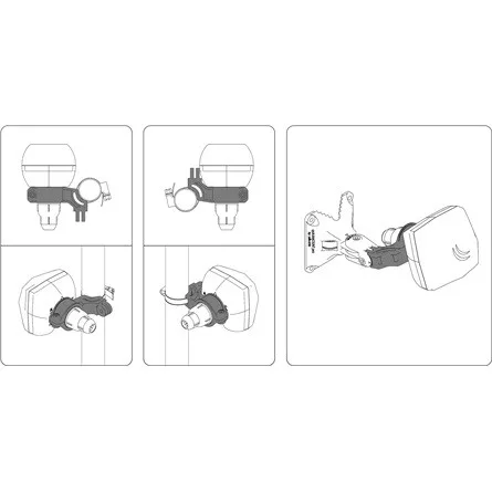 MikroTik QMP-LDF quickMOUNT Pro for LDF Series hálózati eszköz tartó fehér