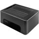 LogiLink QuickPort Dual Bay 2.5/3.5" SATA3 USB3.0 dokkoló fekete