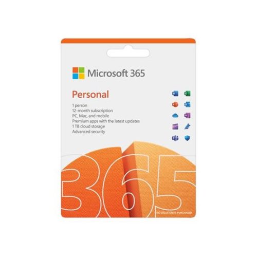 Microsoft SW MS Office M365 Personal ENG Subscr P10 Eurozone 1 License Medialess 1 year