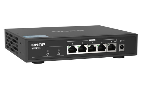 QNAP QSW-1105-5T, 5 port 2.5Gbps auto negotiation (2.5G/1G/100M), unmanagement switch