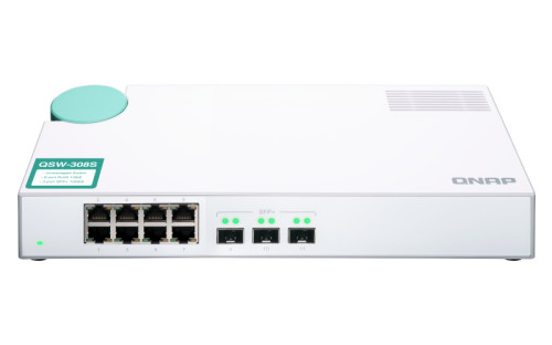 QNAP QSW-308S Eight 1GbE NBASE-T ports, Three 10GbE SFP+  unmanage switch