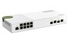 QNAP QSW-M2108-2C, 8 port 2.5Gbps, 2 port 10Gbps SFP+/ NBASE-T Combo, web managed swi