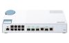 QNAP QSW-M408-2C, 8 port 1Gbps, 2 port 10G SFP+/ NBASE-T Combo, 2 port 10G SFP+, web