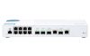 QNAP QSW-M408-2C, 8 port 1Gbps, 2 port 10G SFP+/ NBASE-T Combo, 2 port 10G SFP+, web