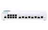 QNAP QSW-M408-4C, 8 port 1Gbps, 4 port 10G SFP+/ NBASE-T Combo, web management switch