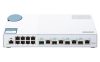 QNAP QSW-M408-4C, 8 port 1Gbps, 4 port 10G SFP+/ NBASE-T Combo, web management switch