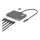 StarTech USB-C -> 4db HDMI 2.0 1db USB-C 1db USB-A 2.0 M/F adapter 0.2m szürke