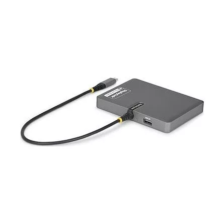 StarTech USB-C -> 4db HDMI 2.0 1db USB-C 1db USB-A 2.0 M/F adapter 0.2m szürke