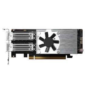   QNAP Dual-port QSFP28 100GbE network expansion card; low-profile form factor; PCIe Ge