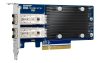 Qnap Dual-port SFP+ 10GbE network expansion card; low-profile form factor; PCIe