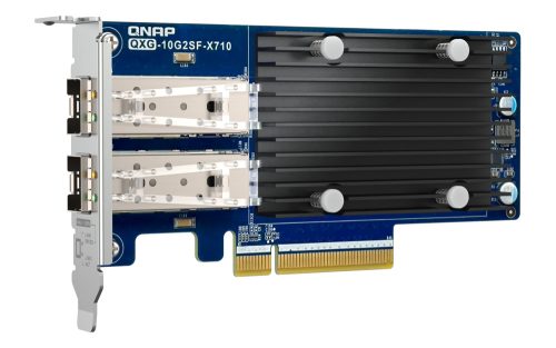 Qnap Dual-port SFP+ 10GbE network expansion card; low-profile form factor; PCIe