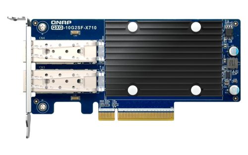 Qnap Dual-port SFP+ 10GbE network expansion card; low-profile form factor; PCIe