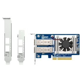   Qnap Dual-port SFP28 25GbE network expansion card; low-profile form factor; PCIe
