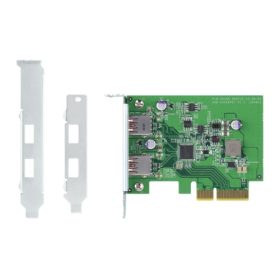 QNAP USB 3.2 Gen 2 dual-port PCIe expansion card