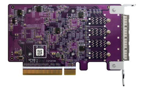 Qnap 4-port SFF-8088 SATA host bus adapter, 16 x SATA 6Gb/s, PCIe 3.0 x8, for TL