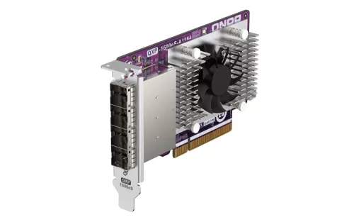 Qnap 4-port SFF-8088 SATA host bus adapter, 16 x SATA 6Gb/s, PCIe 3.0 x8, for TL