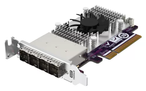 Qnap 4-port SFF-8088 SATA host bus adapter, 16 x SATA 6Gb/s, PCIe 3.0 x8, for TL