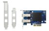 Qnap 2 ports (SFF-8644) Expansion card; PCIe Gen3 x4 for QNAP PCIe JBOD series.