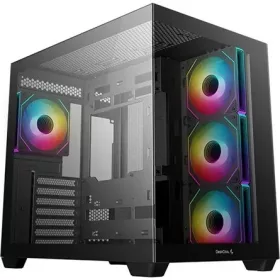   DEEPCOOL Ház ATX CG530 4F, Tápegység nélkül, Fekete, Üvegfalú