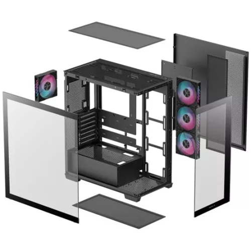 DeepCool HÁZ DeepCool Midi - CG580 4F - Fekete - R-CG580-BKADA4-G-1