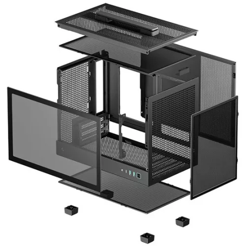 DeepCool HÁZ DeepCool mITX - CH160 - Fekete - R-CH160-BKNGI0-G-1