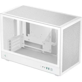   DEEPCOOL Ház Micro ATX CH260 WH, Tápegység nélkül, Fehér, Üvegfalú
