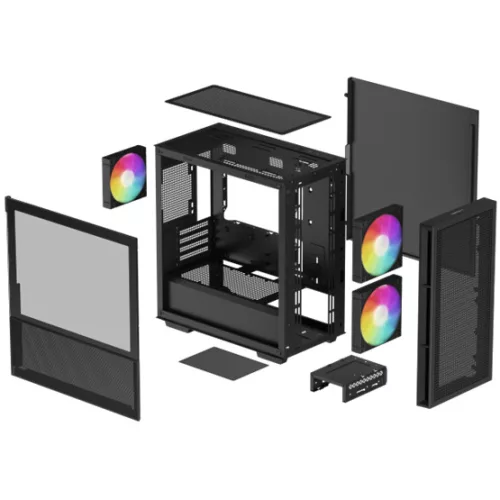 DeepCool HÁZ DeepCool Micro - CH360 - Fekete - R-CH360-BKAPE3-G-1