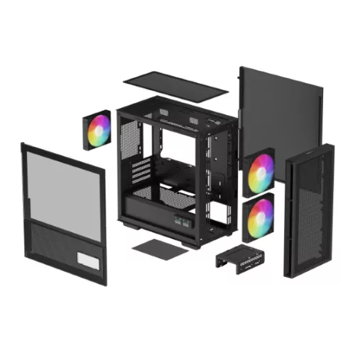 DeepCool HÁZ DeepCool Micro - CH360 DIGITAL - Fekete - R-CH360-BKAPE3D-G-1