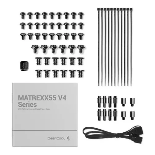 DeepCool HÁZ DeepCool Midi - MATREXX55 MESH V4 C - Fekete - R-MATREXX55-BCAGA4-G-4