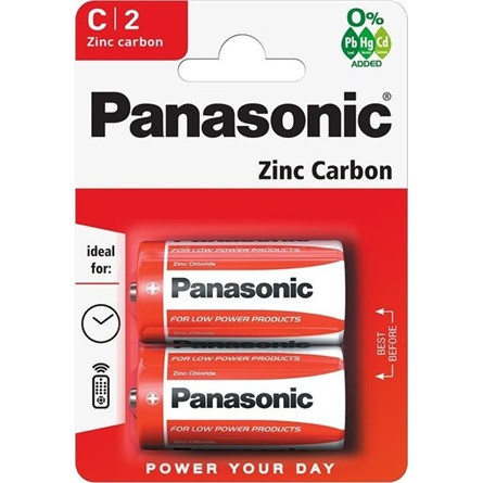 Panasonic RedZinc R14RZ/2BP C/baby cink-mangán tartós elem 2db