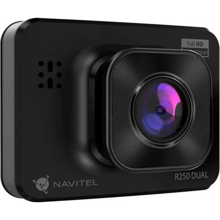 Navitel R250 DUAL autós kamera fekete + 1280x720 25fps hátsó kamera