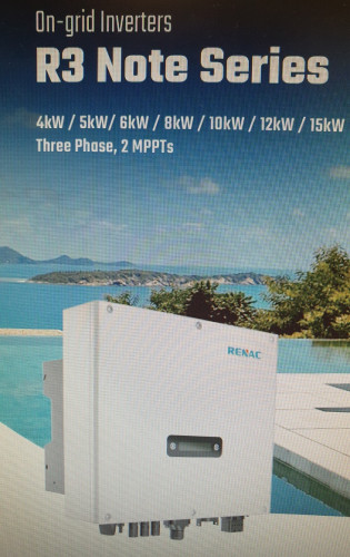 RENAC NOTE 3 fázisú aszimmetrikus on grid inverter 15kW