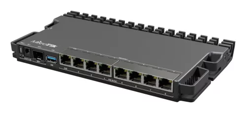 MikroTik RB5009UPr+S+IN LAN Router 7x RJ45 1000Mb/s 1x RJ45 2.5Gb/s POE LAN port 1x SFP+ 1x USB 3.0