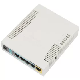   MIKROTIK RouterBoard RB951Ui-2HnD with Atheros 600MHz CPU, 128MB RAM, 5x100Mbit LAN, built-in 802.11 b/g/n, RouterOS L4