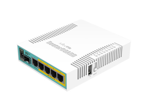 MikroTik RouterBOARD hEX Poe Gigabit - RB960PGS - Router - 4-port switch.hEX PoE is a five port Gigabit Ethernet router for locations where wireless connectivity is not required.