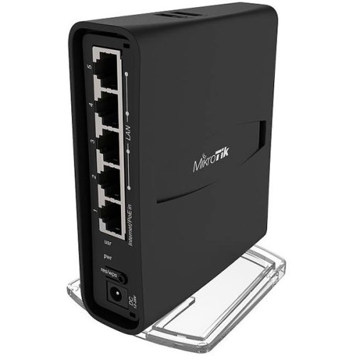 MikroTik The hAP ac2 is a Dual-concurrent Access Point, that provides Wifi coverage for 2.4 GHz and 5 GHz frequencies at the same time. Five Ethernet ports provide Gigabit connections for your...