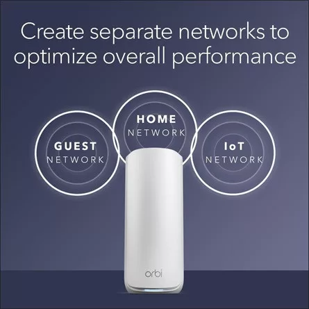 Netgear 2-SET ORBI 870 WIFI 7 MESH TRI-BAND WHITE  21 GBIT/S