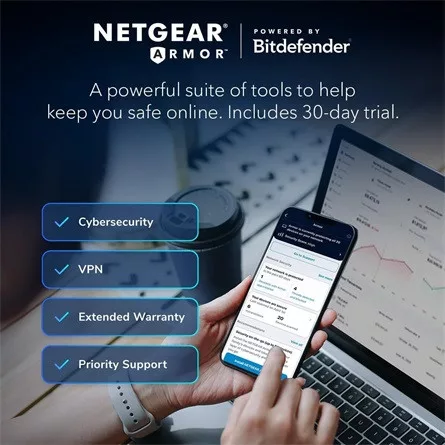 Netgear 2-SET ORBI 870 WIFI 7 MESH TRI-BAND WHITE  21 GBIT/S