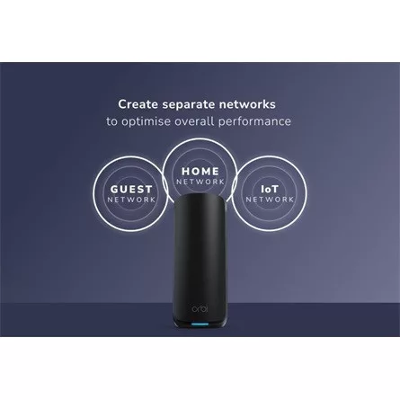 Netgear 3-SET ORBI 870 WIFI 7 MESH TRI-BAND BLACK  21 GBIT/S
